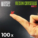 GSW Small RED Crystals Resin Set Crystals Green Stuff World 