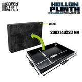 Hollow squared display 20x14 cm Black