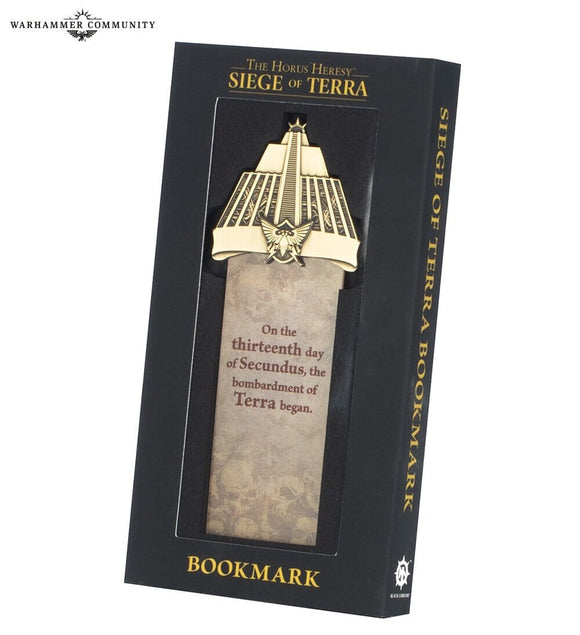 Horus Heresy: Siege Of Terra Bookmark Black Library Games Workshop 