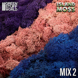 Islandmoss - Blue Violet and Light Pink Mix