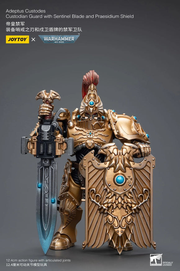 JoyToy Adeptus Custodes Custodian Guard with Sentinel Blade and Praesidium Shield Action Figures JoyToy 