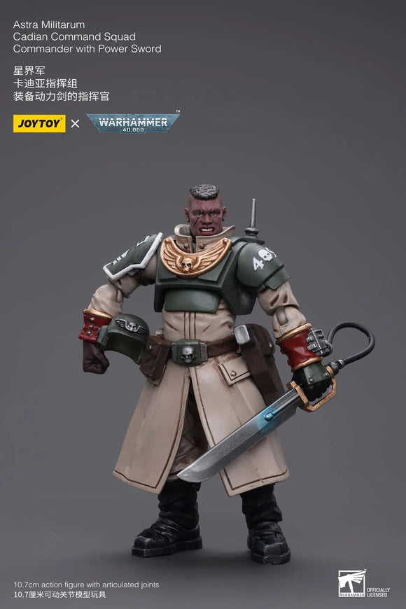 Joytoy Astra Militarum Cadian Command Squad Commander with Power Sword Action Figures JoyToy 