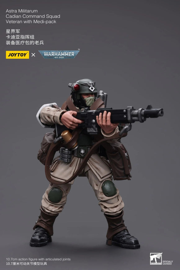 Joytoy Astra Militarum Cadian Command Squad Veteran with Medi-pack Action Figures JoyToy 