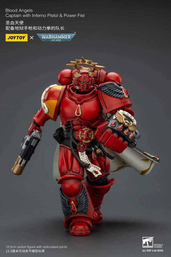 JoyToy Blood Angels Captain with Inferno Pistol & Power Fist - JT01772 JoyToy JoyToy 