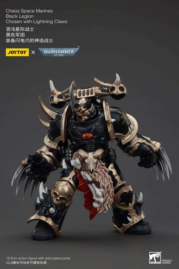 JoyToy Chaos Space Marines Black Legion Chosen with Lightning Claws - JT00973 Action Figures JoyToy 