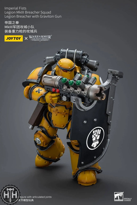 JOYTOY Warhammer 40,000 1/18 Figura de acción Imperial Fists Legion MkIII Tactical Squad Legionary with Legion Vexilla 4.8 pulgadas Figuras de acción coleccionables Kits JOYTOY Warhammer 40,000 1/18 Figura de acción Imperial Fists Legion MkIII Tactical Squad Legionary with Legion Vexilla 4.8 pulgadas Figuras de acción coleccionables Kits