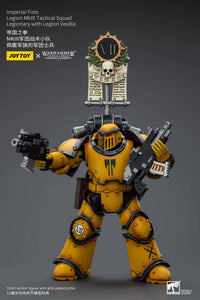 Joytoy Imperial Fists Legion MkIII Tactical Squad Legionary with Legion Vexilla Action Figures JoyToy 