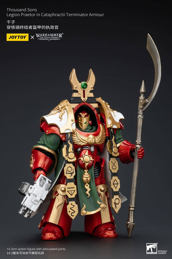 JoyToy Thousand sons Legion Praetor in Cataphractii Terminator Armour - JT5765 Action Figures JoyToy 