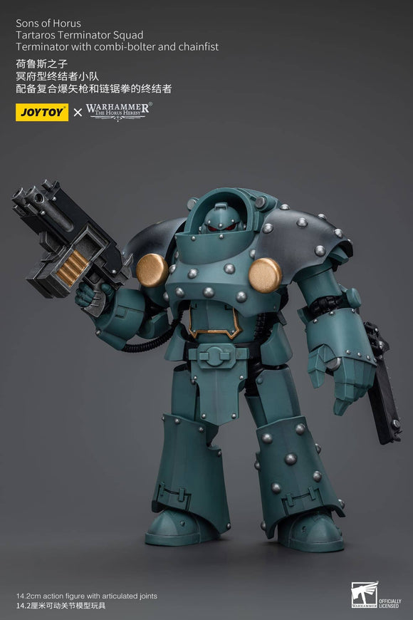 JT7271 JoyToy Sons Of Horus Tartaros Terminator Squad Terminator With Combi-Bolter And Chainfist Action Figures JoyToy 