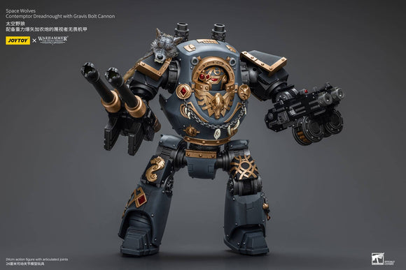 JT9961 JoyToy Space Wolves Contemptor Dreadnought with Gravis Bolt Cannon Action Figures JoyToy 