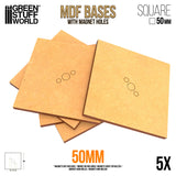 MDF Bases - Square 50 mm