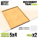 MDF Movement Trays 125x100mm