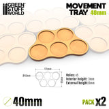 MDF Movement Trays 40mm x5 - Skirmish
