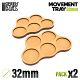 MDF Movement Trays 32mm x5 - Skirmish