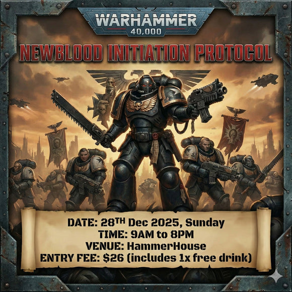 NEWBLOOD INITIATION PROTOCOL (TICKETS) Event HammerHouse 