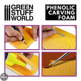 GSW Sculpting and Carving Foam 10mm (pack x1) - Size A4 (Balsa Foam) Green Stuff World