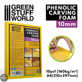 GSW Sculpting and Carving Foam 10mm (pack x1) - Size A4 (Balsa Foam) Green Stuff World