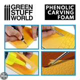 GSW Sculpting and Carving Foam 6mm (pack x1) - Size A4 (Balsa Foam) Green Stuff World
