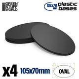 Plastic Bases - Oval Pill 105x70mm AOS