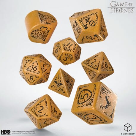 Q-Workshop: Game of Thrones. Baratheon Dice Set Dice Sets Q-Workshop 