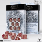 Q-Workshop: Game of Thrones. Lannister Dice Set Dice Sets Q-Workshop 