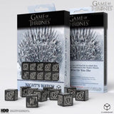 Q-Workshop: Game of Thrones. Night's Watch 10xD6 Dice Set Dice Sets Q-Workshop 