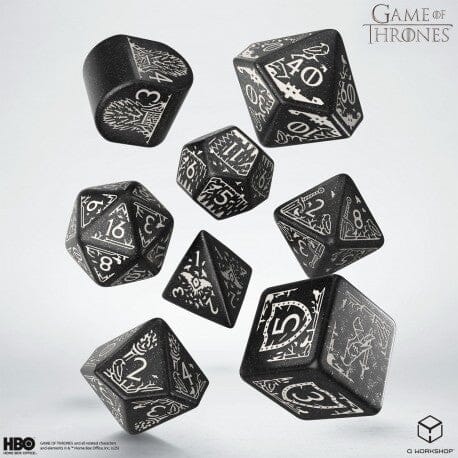 Q-Workshop: Game of Thrones. Night's Watch Dice Set Dice Sets Q-Workshop 