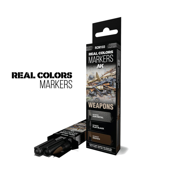 RCM103 Weapons - Set of 3 AK Markers AK Interactive 