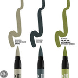RCM110 WWII Axis Aircraft Cockpit Colors - Set of 3 AK Markers AK Interactive 