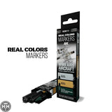 RCM111 WWII Axis Aircraft Squiggle Camouflage Colors - Set of 3 AK Markers AK Interactive 