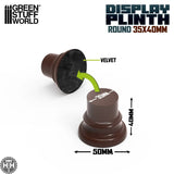 GSW Hazelnut Round Display Block Plinth 3.5cm Green Stuff World