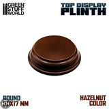 GSW Hazelnut Round Display Plinth 5cm Green Stuff World