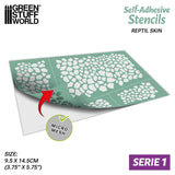 Self-adhesive stencils - Reptil skin
