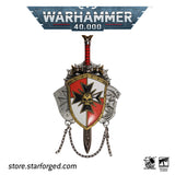 Starforged: Black Templar Sword Brethren Crusade Shield with Black Sword Hobby Merchandise Starforged 