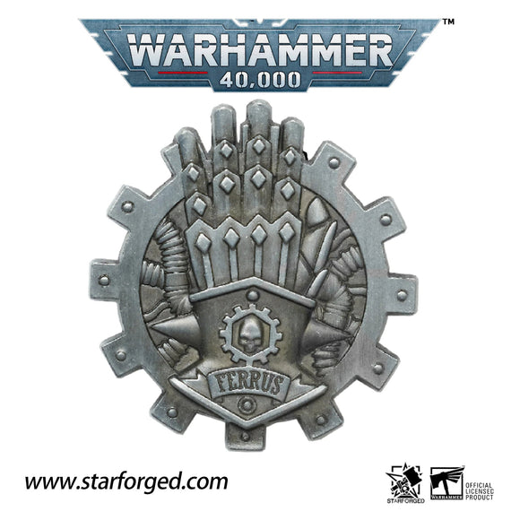 Starforged: Chapter Icon - Iron Hands Pin Badge Games Workshop Merchandise Starforged 