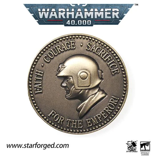 Starforged: Decision Coin of Astra Militarum Collectible Coin Games Workshop Merchandise Starforged 