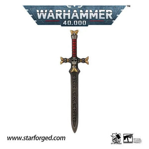 Starforged: Emperor's Champion Black Sword (Gold/Red) Keychain Games Workshop Merchandise Starforged 