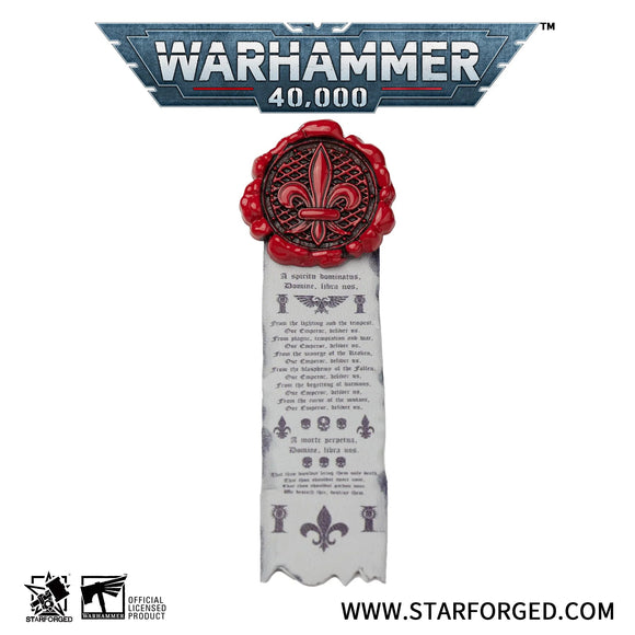 Starforged: Purity Seal - Adepta Sororitas Pin Badge Games Workshop Merchandise Starforged 