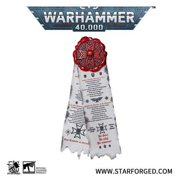 Starforged: Purity Seal - Black Templars Pin Badge Games Workshop Merchandise Starforged 