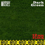 Static Grass Flock 12mm - Dark Green