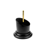 Tapered Round Bust Plinth 5x5cm Black