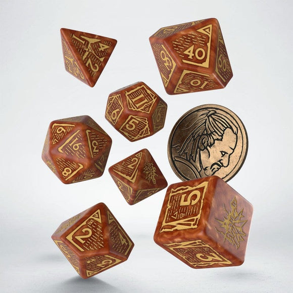 The Witcher Dice Set. Vesemir - The Wise Witcher Dice Sets Q-Workshop 