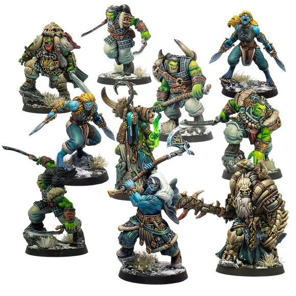 Warcrow Northern Tribes Action Pack Warcrow Corvus Belli 