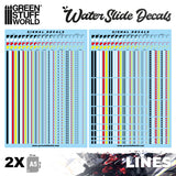 Waterslide Decals - Lines