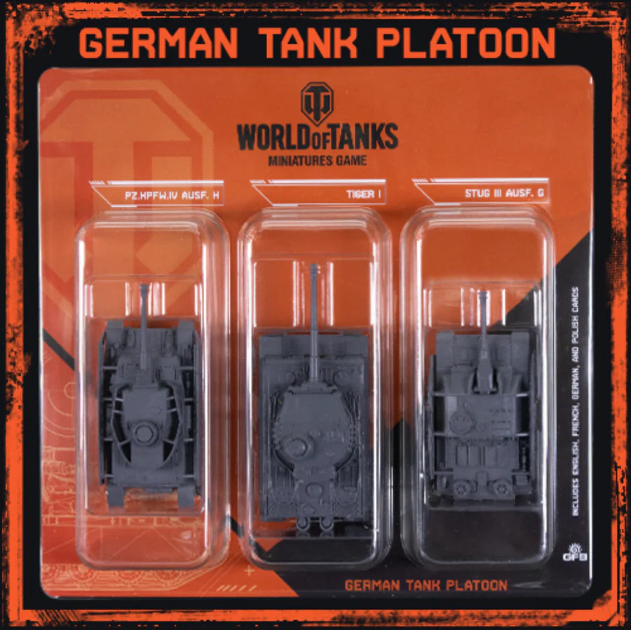HammerHouse World of Tanks German Tank Platoon (Panver IV H, Tiger I, StuG III G) by