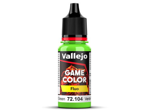 72104 New Game Color: Fluorescent Green New Game Color Vallejo 