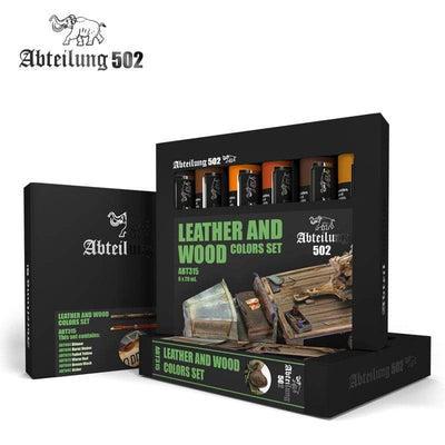 ABT315 Leather and Wood Set Oil paint set Mworkshop