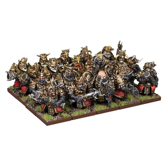 Abyssal Dwarf Decimator Troop Kings of War Mantic Games  (5026526036105)
