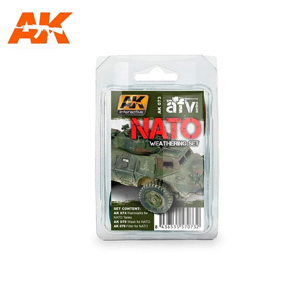 Ak-073 Nato Weathering Set AK Paint Sets AK Interactive