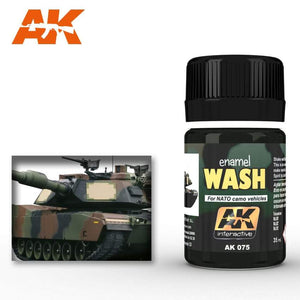 Ak-075 Wash For Nato Vehicles Weathering AK Interactive 